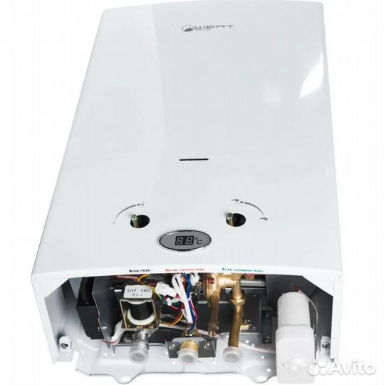 Газовая колонка Wert 10 LC Silver серая