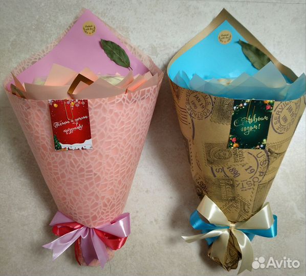 Букет из шоколадных пельменей