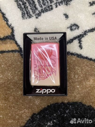 Зажигалка Zippo Pink Heart Оригинал