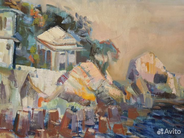 Картина море маслом на холсте пейзаж