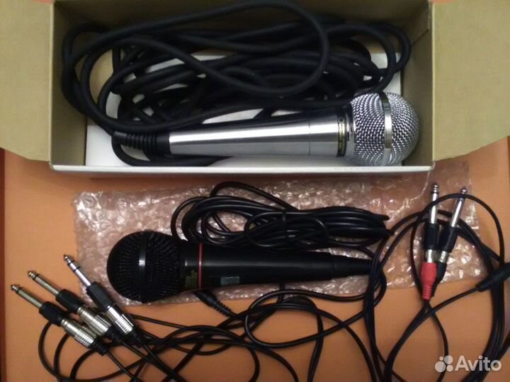 Микрофон для караоке 400/600 Ом + кабели/переходн