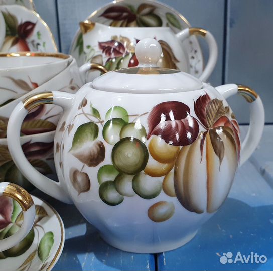 Сервиз чайный Осенние фрукты, лфз, СССР