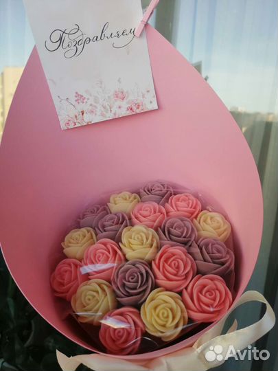 Букет из 19 шоколадных роз