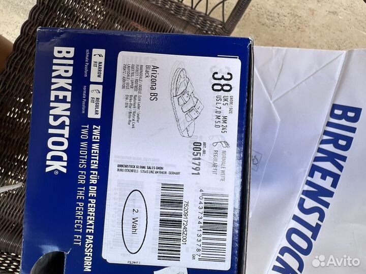 Birkenstock arizona в наличии 38 еu