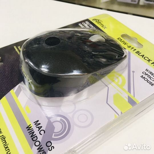 Мышка беспроводная RMW-611 черная