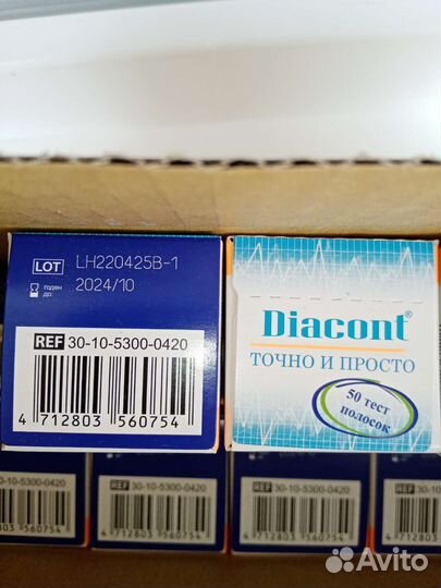 Тест полоски диаконт diacont