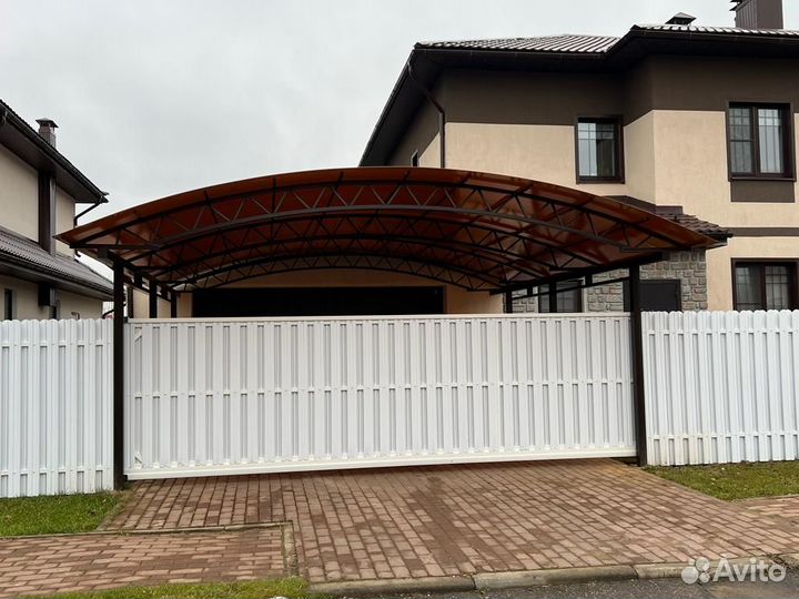 Навес из металла сборка до 48 часов