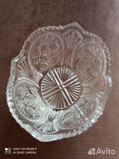 Ваза хрустальная