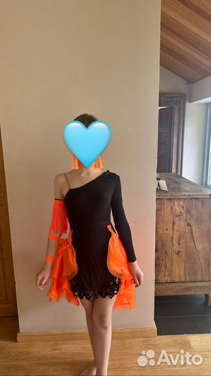 Костюм для бальных танцев девочке 150-156 ю-1