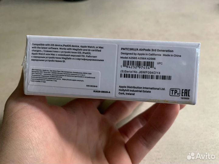 Наушники apple airpods 3