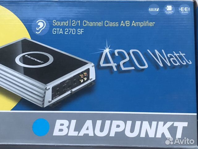 Blaupunkt GTA 270SF новый усилитель купить в Перми | Авито