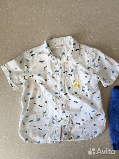 Рубашка и шорты на мальчика 86