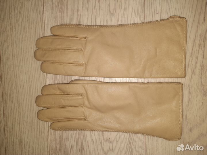 Перчатки женские кожаные