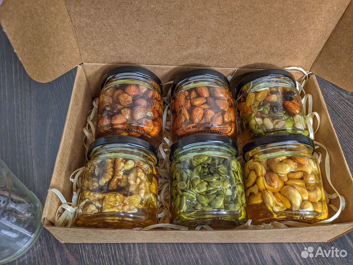 Подарочный набор Орехи в меду