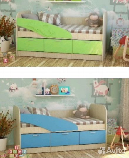 Детская кровать дельфин 1.6*2.0