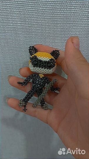 Леди Баг и Супер Кот амигуруми из бисера