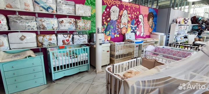 Большой выбор детских кроваток в наличии