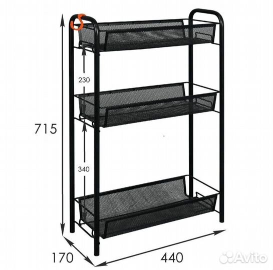 Этажерка металлическая