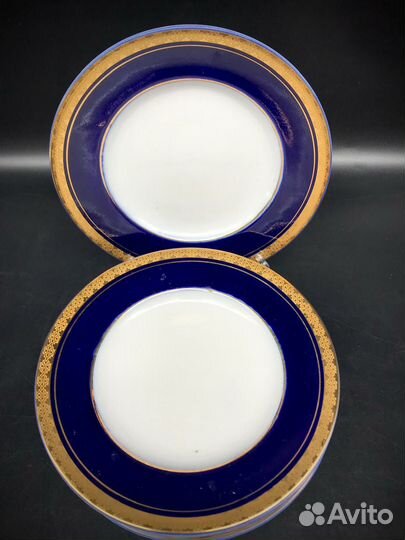 Тарелки кобальт лфз СССР 5шт