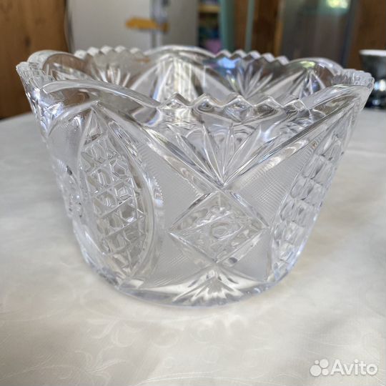 Хрустальный салатник, конфетницы СССР