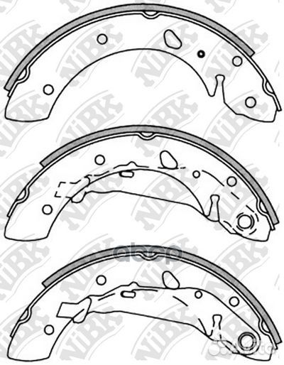 Колодки торм.бар.toyota avensis 1.6-2.0 97-03 F