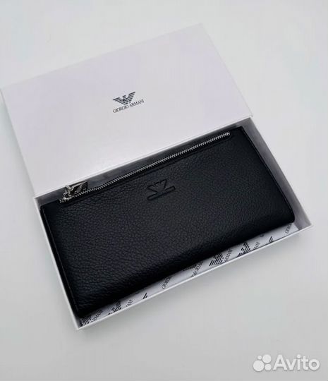 Кошелек мужской armani наутральная кожа