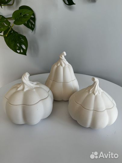 Молд для гипса большая круглая тыква