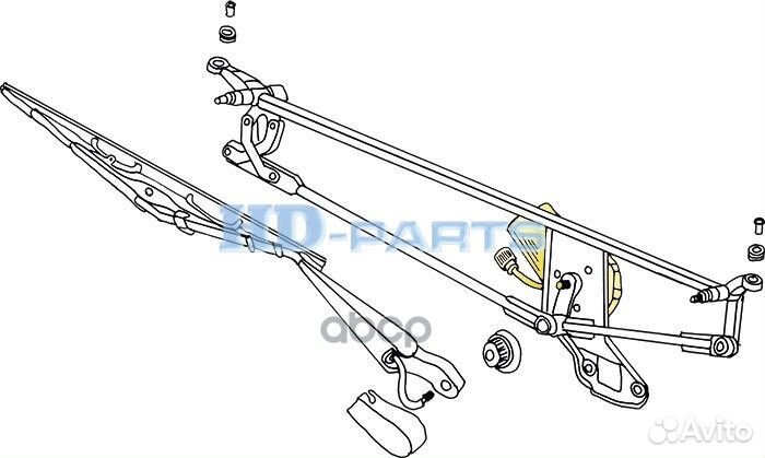 718448 электродвигатель стеклоочистителя MAN T