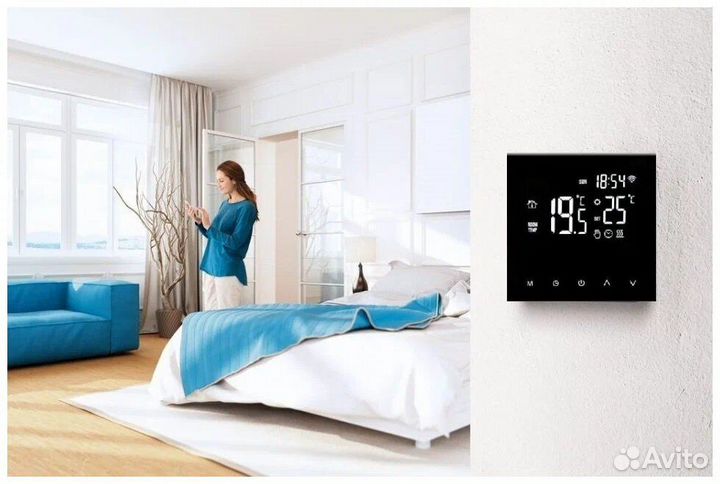 Терморегулятор Warmlife Mirror White wifi (HT18H3)