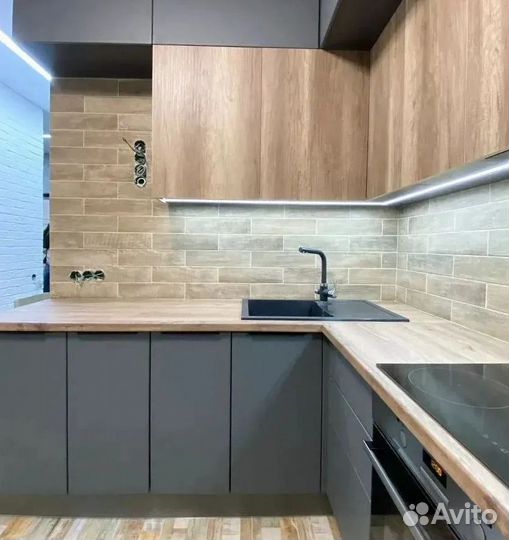 Кухонный гарнитур на заказ. Бecплaтнaя ycтaнoвкa