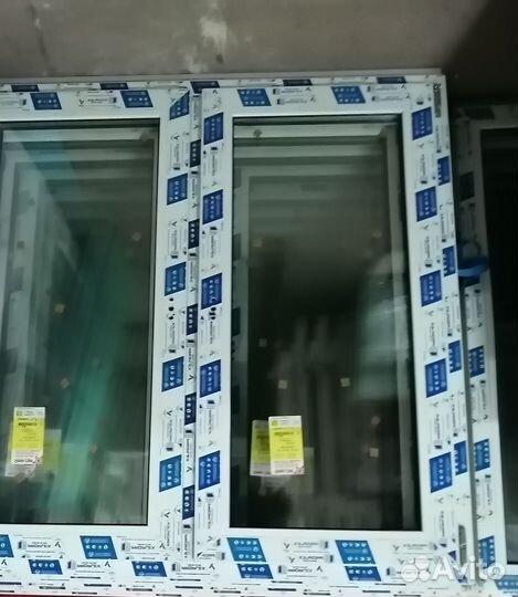 Окна пластиковые 1297х1400 мм