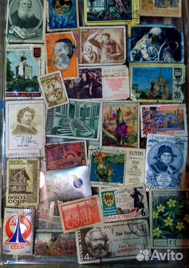 Коллекция почтовых марок из 70-х годов прошлого ве