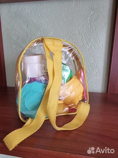 Детский набор посуды в маленьком рюкзачке