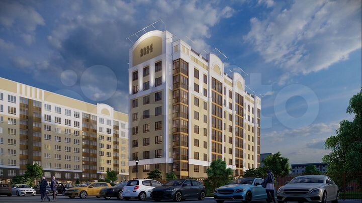 2-к. квартира, 54,6 м², 5/9 эт.