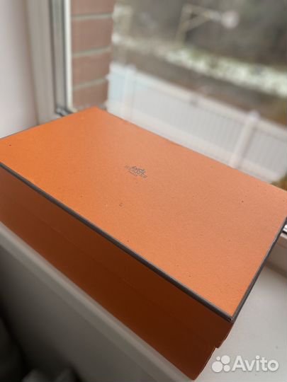 Меховые тапочки Hermes