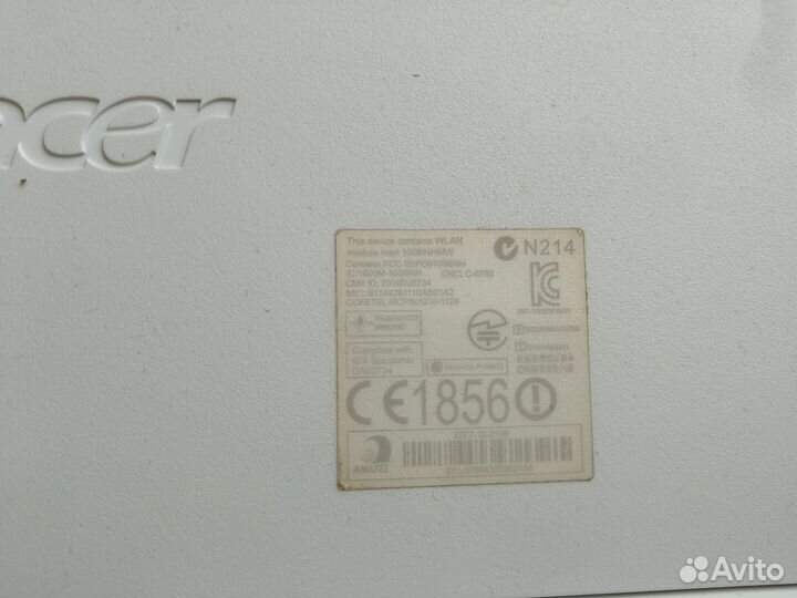 Acer aspire one D257, 250гб, Atom N570, Ram 1 гб