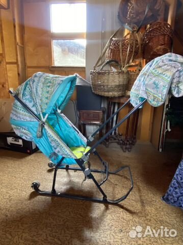 Детские санки с колесами