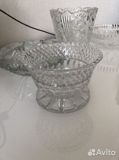 Набор столовой посуды хрусталь