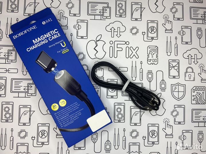 Кабель USB - Type-C Borofone BX41 (магнитный)