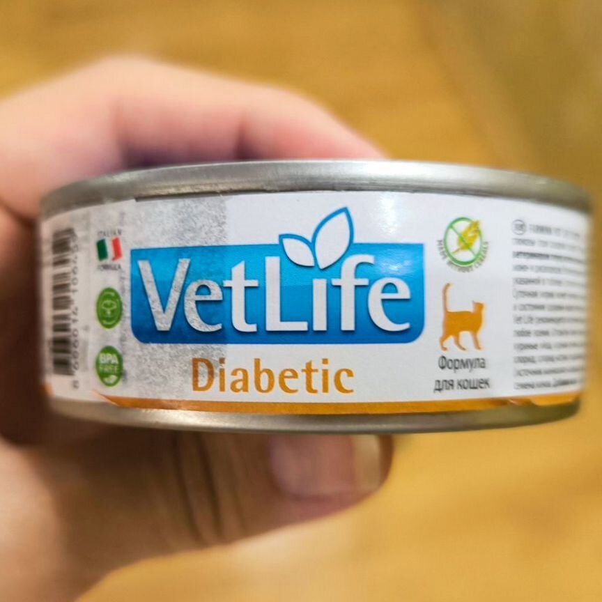 Vetlife diabetic корм для кошек 8 шт