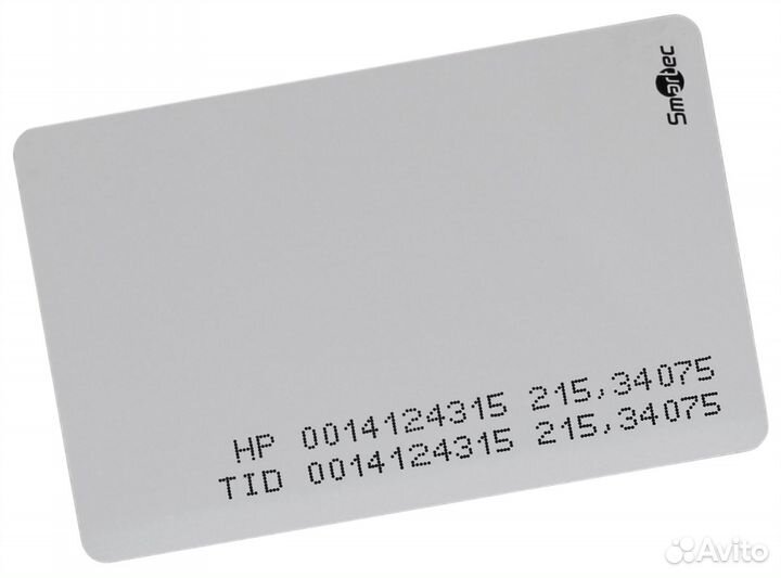 Smartec, ST-LC021HP; Карта UHF + HID Prox, ISO формат, 86х54х0.8 мм