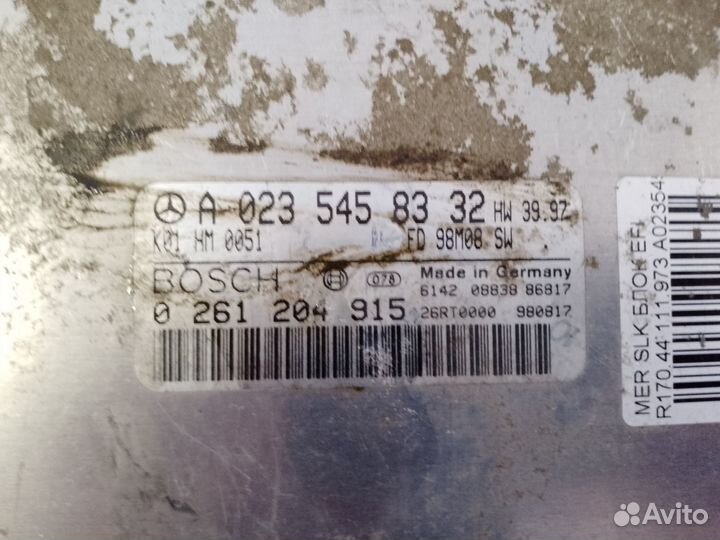 Блок управления двигателем mercedes A0235458332