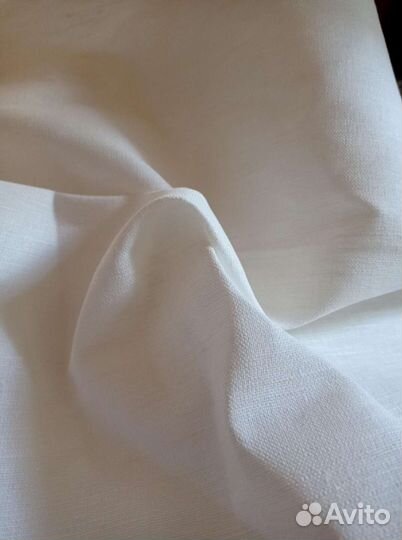 Отрезы цветного и белого льна