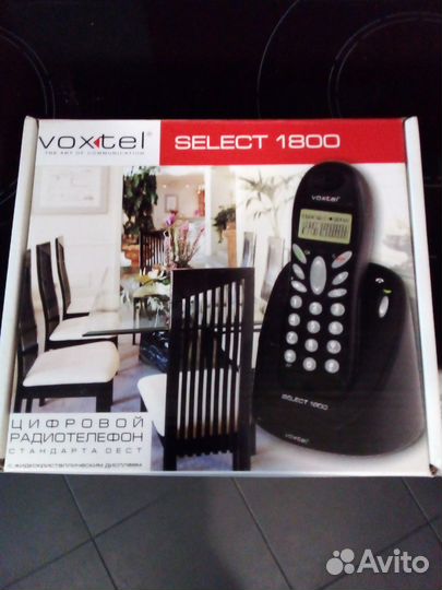 Домашний радиотелефон ноаый, в коробке