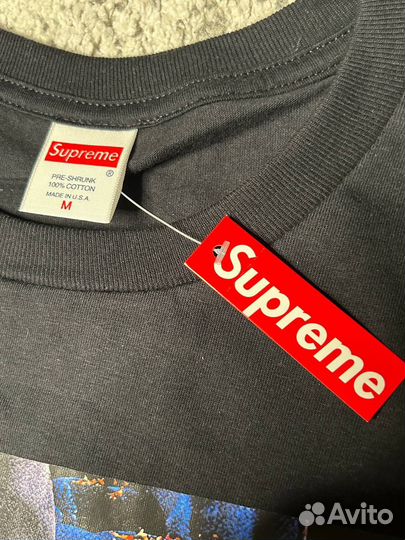 Футболка supreme свободная легкая летняя