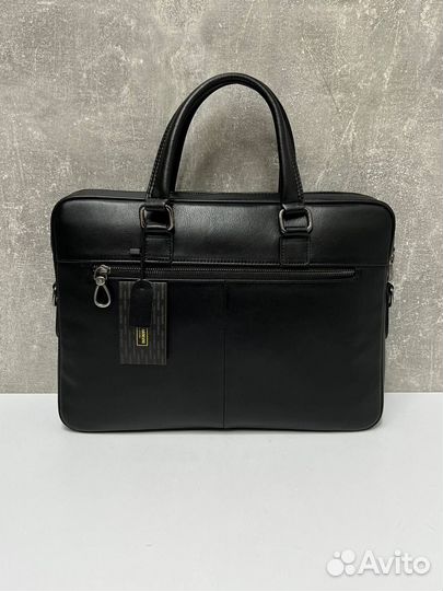 Новый кожаный мужской портфель Armani