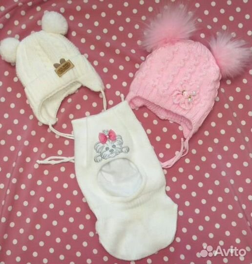 Детские шапочки для девочек