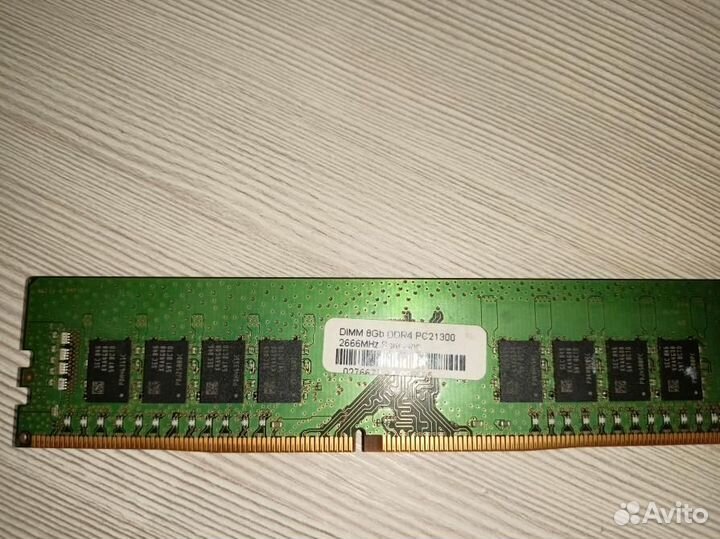 Оперативная память dimm DDR4 8гб Samsung