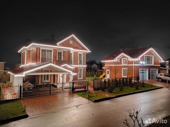 Освещение по контуру неоном