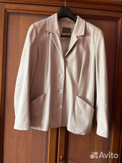 Куртка кожаная женская, размер 54